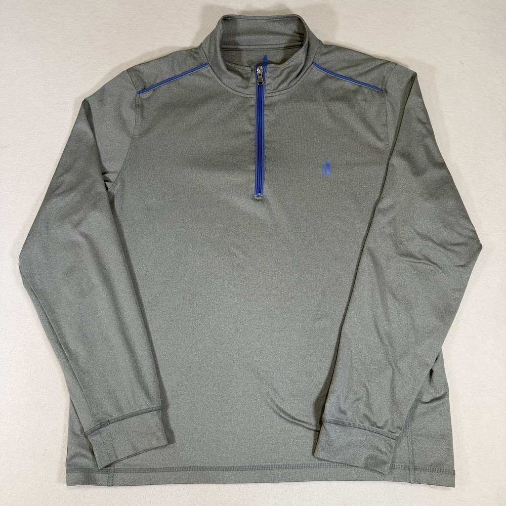 Johnnie-O Apex 1/4 Zip Pullover Mens Large‎ Cloudbreak Gray Performance Golf